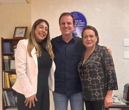 Carla Caputi e Carla Machado fecham apoio do PSD em SJB em encontro com Eduardo Paes