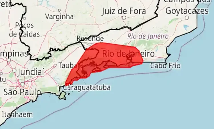 Ciclone provocará chuva forte na costa do Rio nós próximos dias