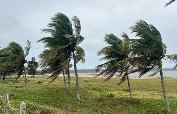 Ventos fortes previstos para a região