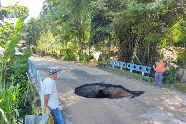Estradas da região serrana de Macaé são interditadas após fortes chuvas