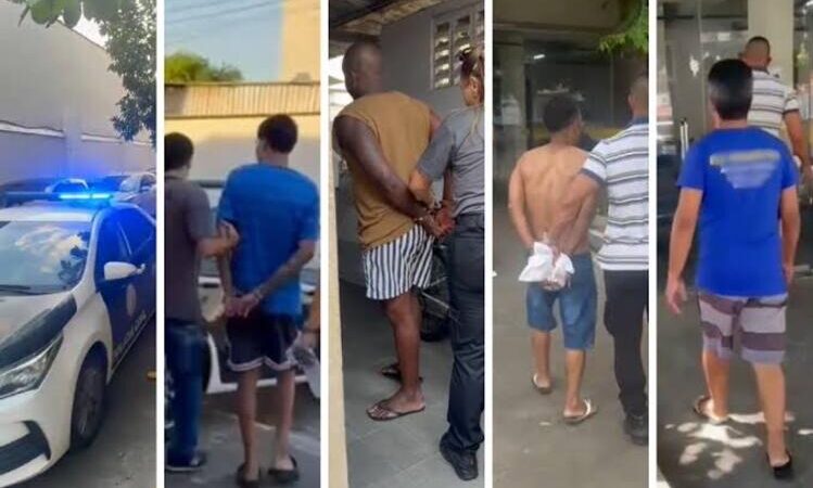 Cinco homens são presos pela Deam por violência doméstica, em Campos