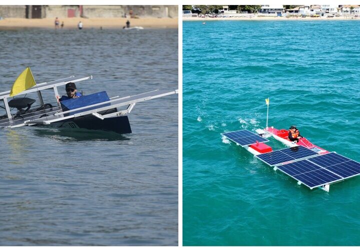 Barcos do IFF Campos e SJB movidos à energia solar no desafio Sol & Mar em Niterói