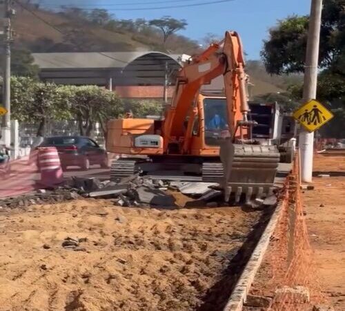 São Fidélis: começa a troca de pavimentação na Avenida Euclides da Cunha