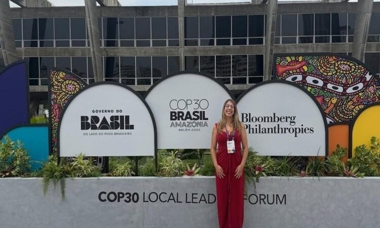 Carla Caputi, prefeita de SJB, participa da programação da COP 30 no Rio