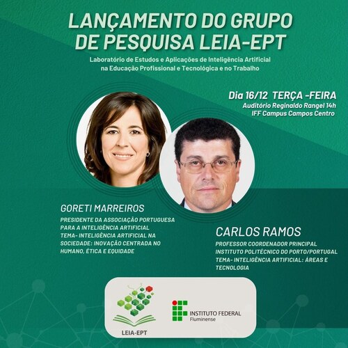 IFF Campos anuncia lançamento o grupo de estudos em IA LEIA-EPT