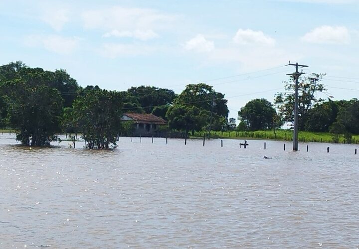 Trecho da RJ-196 é interditado em SFI devido o aumento do nível do Rio Paraíba