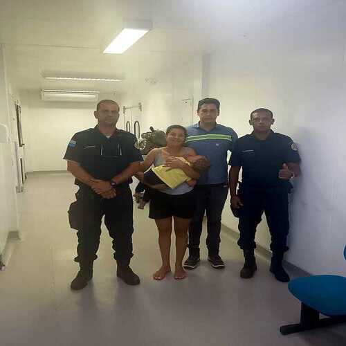 GCMs de São João da Barra salvam bebê de um ano que estava engasgado