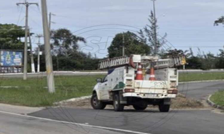 Enel inicia intervenções na curva de Grussaí na BR-356 em SJB