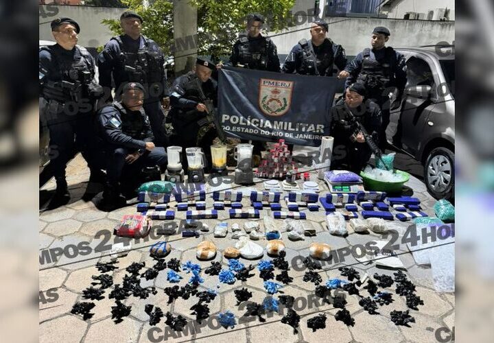 Polícia apreende 40 kg de maconha em tabletes em Goytacazes, Campos