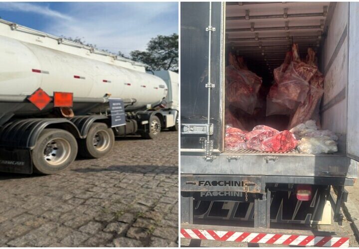 Combustíveis e carne são apreendidas em Campos