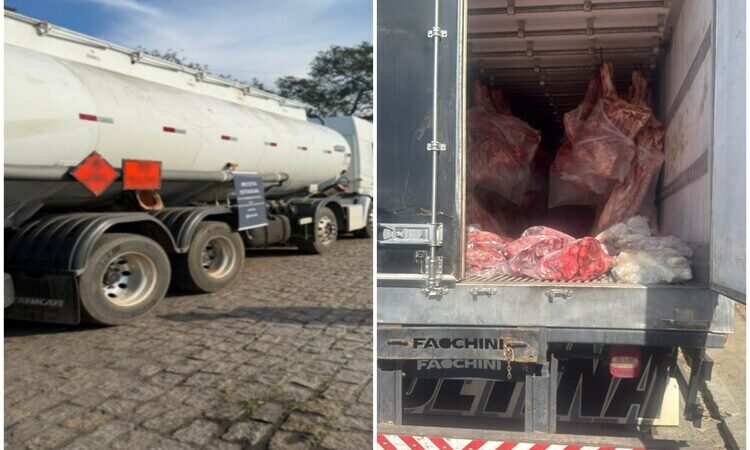 Combustíveis e carne são apreendidas em Campos