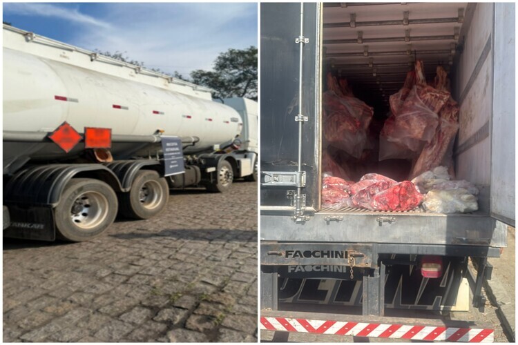 Combustíveis e carne são apreendidas em Campos