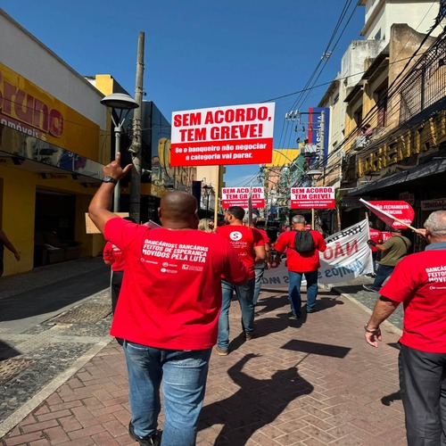 Bancários farão paralisação de 24 horas nesta quinta-feira