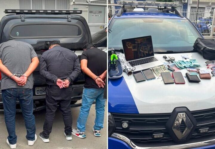 Três peruanos são presos no Espírito Santo após furto de bagagens em hotel de Campos