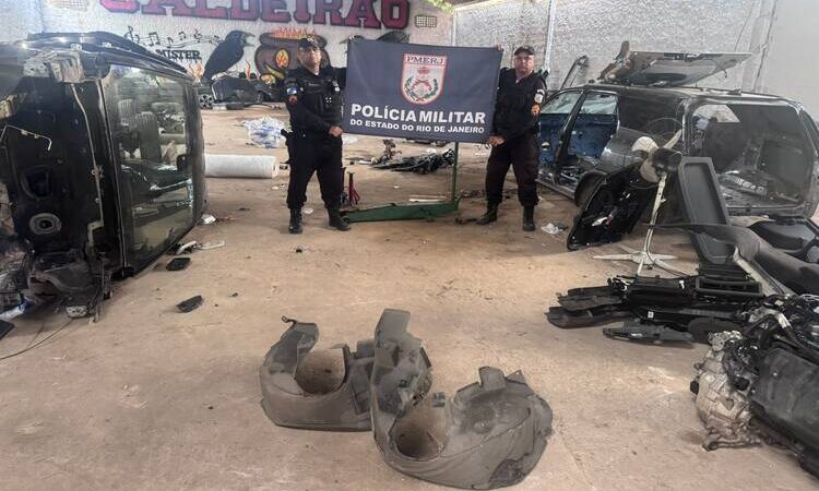 Polícia estoura imóvel usado para desmanche de veículos roubados, em Campos